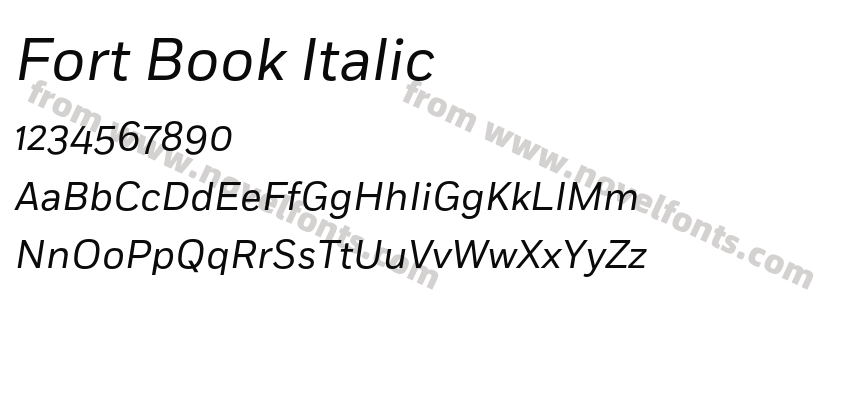 Fort Book ItalicPreview