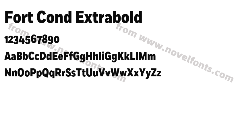 Fort Cond ExtraboldPreview