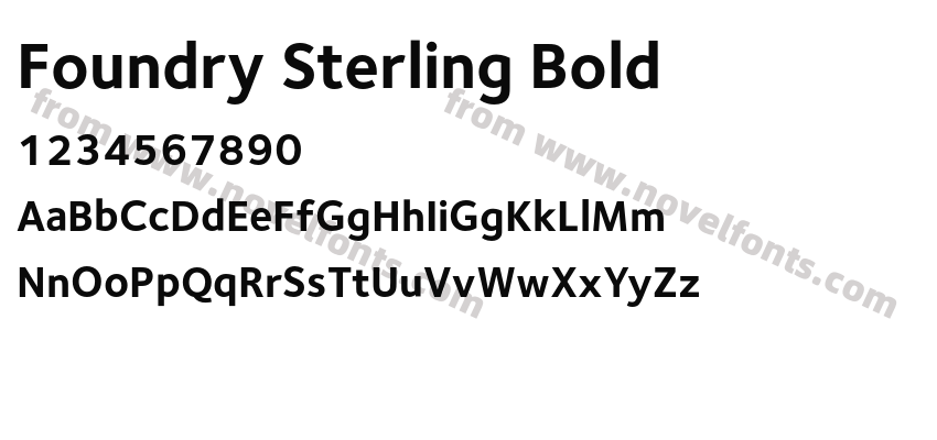 Foundry Sterling BoldPreview
