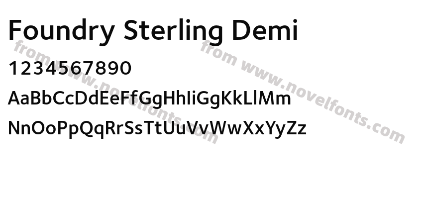 Foundry Sterling DemiPreview