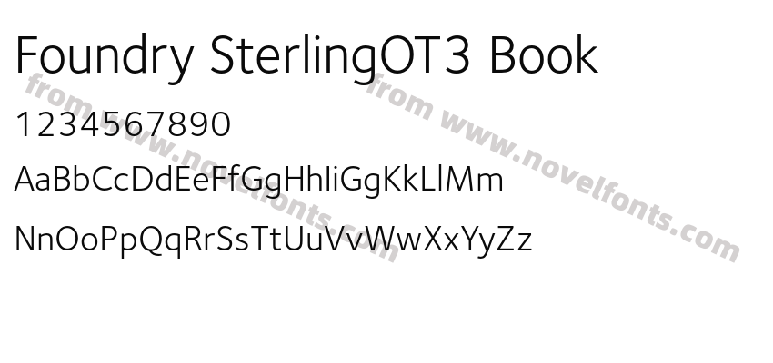 Foundry SterlingOT3 BookPreview