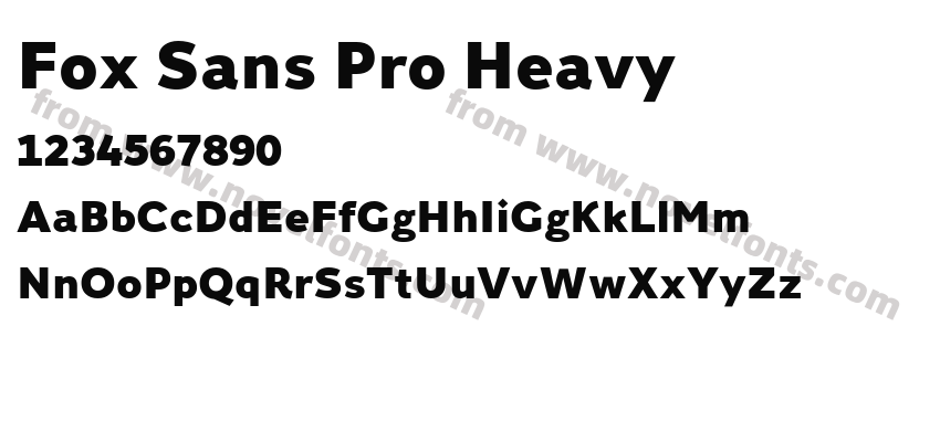 Fox Sans Pro HeavyPreview