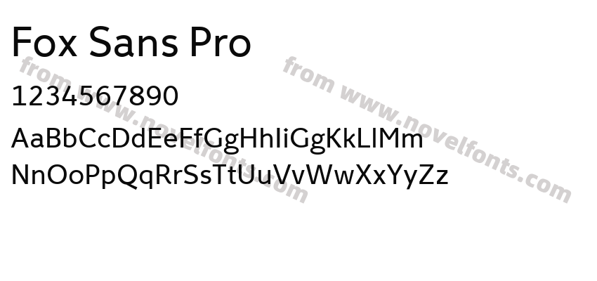 Fox Sans ProPreview