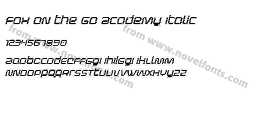 Fox on the Go Academy ItalicPreview