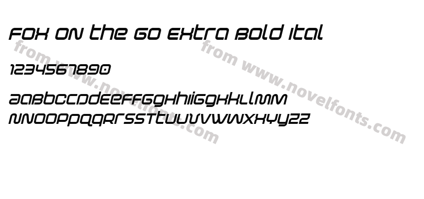 Fox on the Go Extra Bold ItalPreview