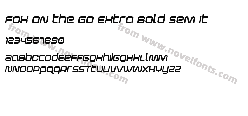 Fox on the Go Extra Bold Sem ItPreview