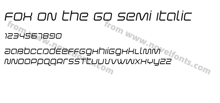 Fox on the Go Semi ItalicPreview