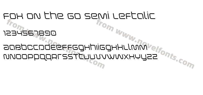 Fox on the Go Semi LeftalicPreview