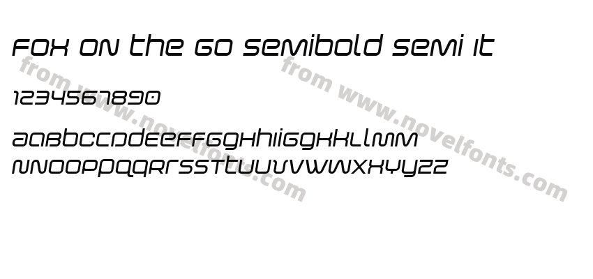 Fox on the Go Semibold Semi ItPreview