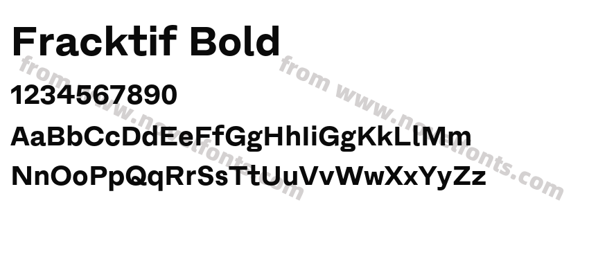 Fracktif BoldPreview