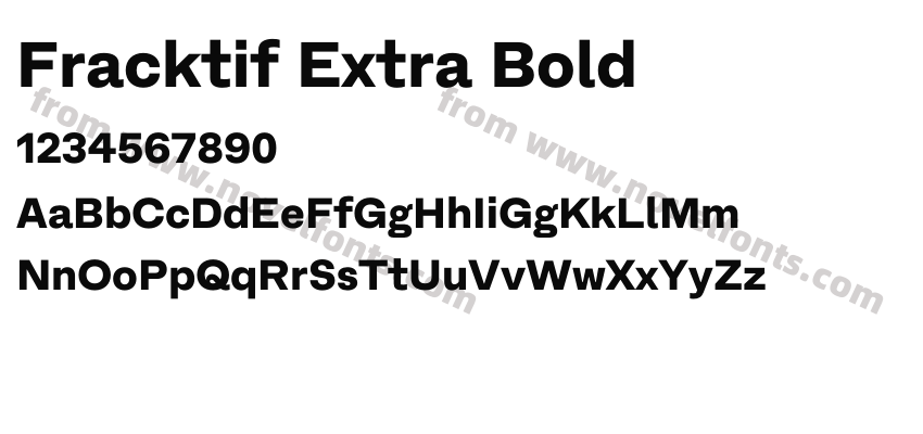 Fracktif Extra BoldPreview