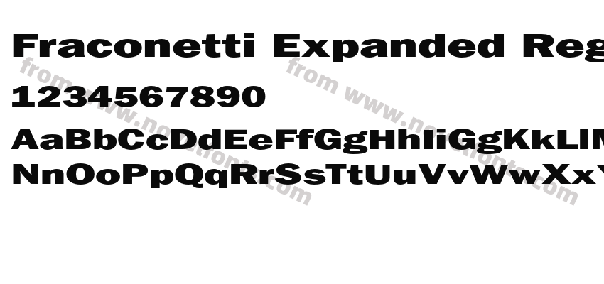Fraconetti Expanded RegularPreview