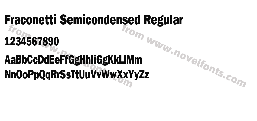 Fraconetti Semicondensed RegularPreview