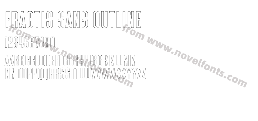 Fractis Sans OutlinePreview