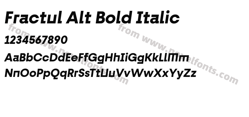 Fractul Alt Bold ItalicPreview