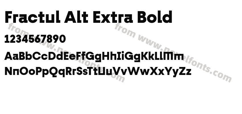 Fractul Alt Extra BoldPreview
