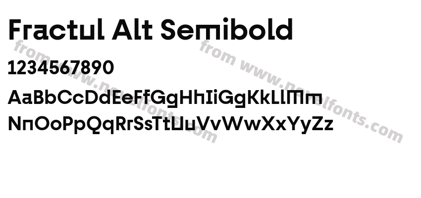 Fractul Alt SemiboldPreview