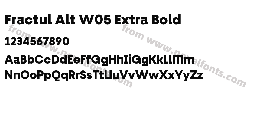 Fractul Alt W05 Extra BoldPreview