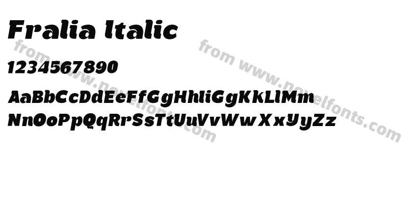 Fralia ItalicPreview