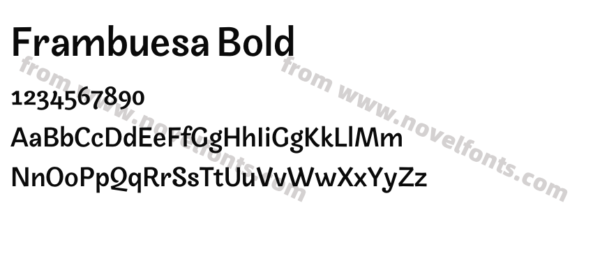 Frambuesa BoldPreview