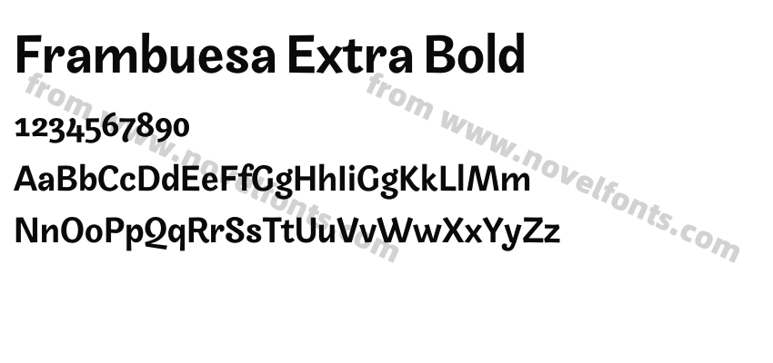 Frambuesa Extra BoldPreview