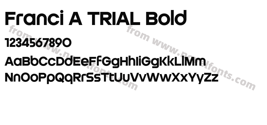 Franci A TRIAL BoldPreview