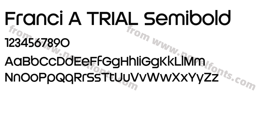 Franci A TRIAL SemiboldPreview