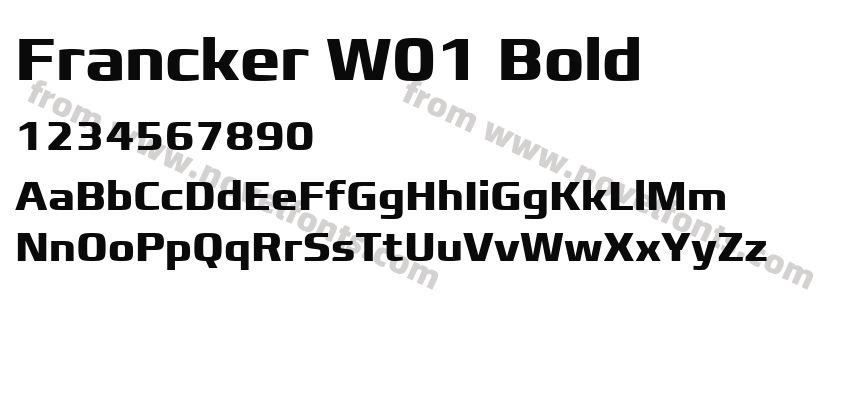 Francker W01 BoldPreview