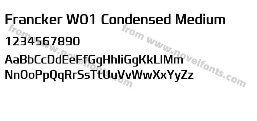 Francker W01 Condensed MediumPreview