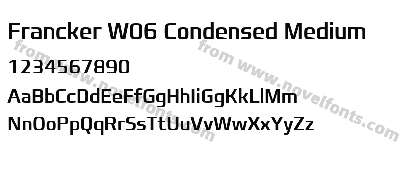 Francker W06 Condensed MediumPreview