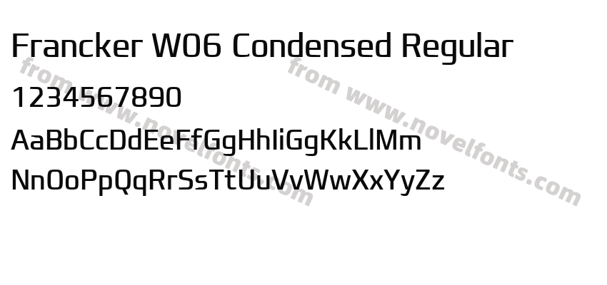 Francker W06 Condensed RegularPreview