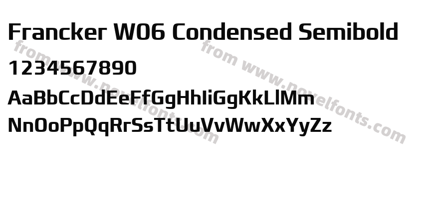 Francker W06 Condensed SemiboldPreview