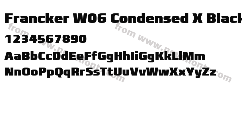 Francker W06 Condensed X BlackPreview