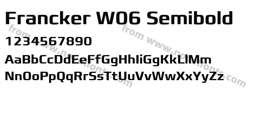 Francker W06 SemiboldPreview