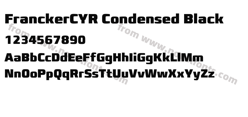 FranckerCYR Condensed BlackPreview