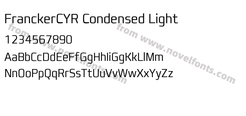 FranckerCYR Condensed LightPreview
