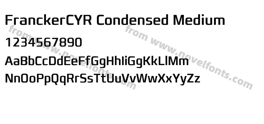 FranckerCYR Condensed MediumPreview
