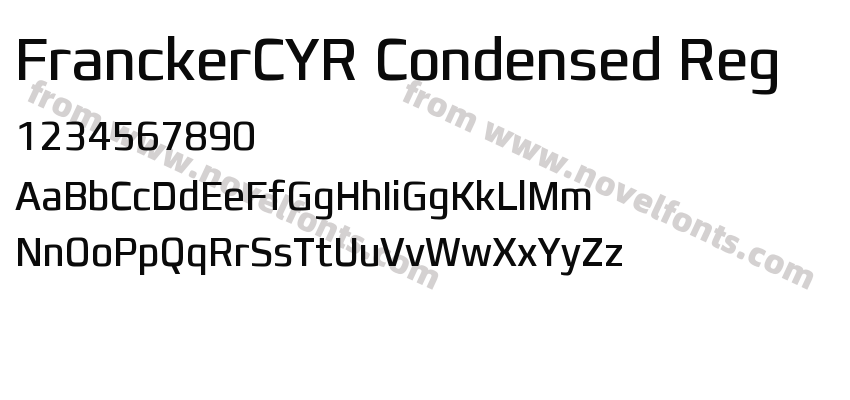 FranckerCYR Condensed RegPreview