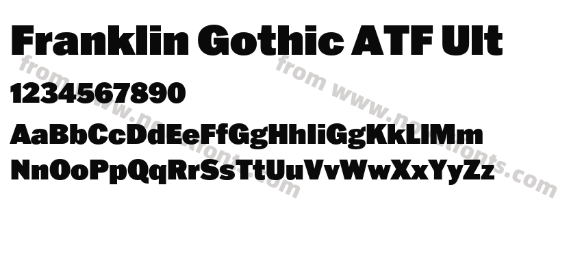 Franklin Gothic ATF UltPreview