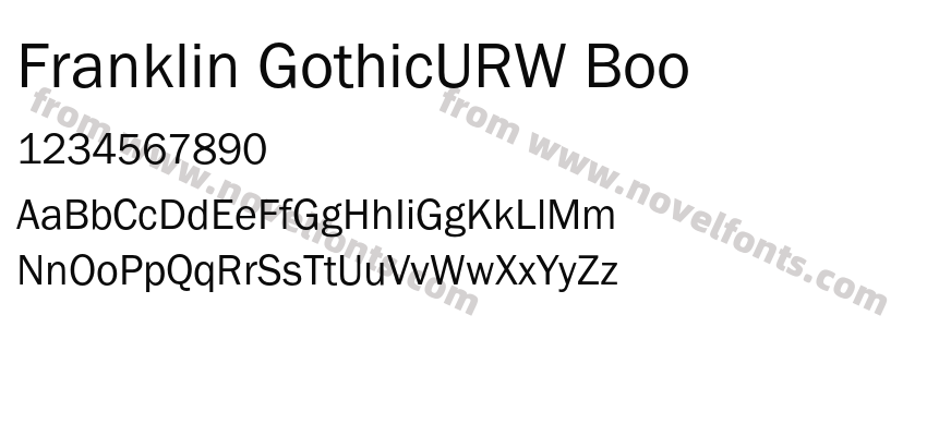 Franklin GothicURW BooPreview