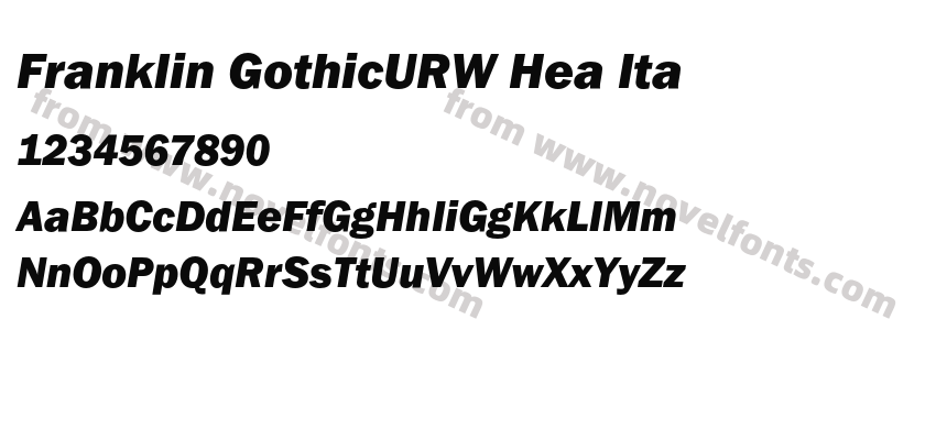 Franklin GothicURW Hea ItaPreview