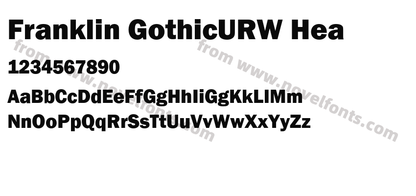 Franklin GothicURW HeaPreview