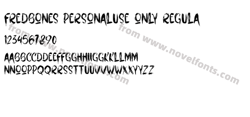 Fredbones Personaluse Only RegulaPreview