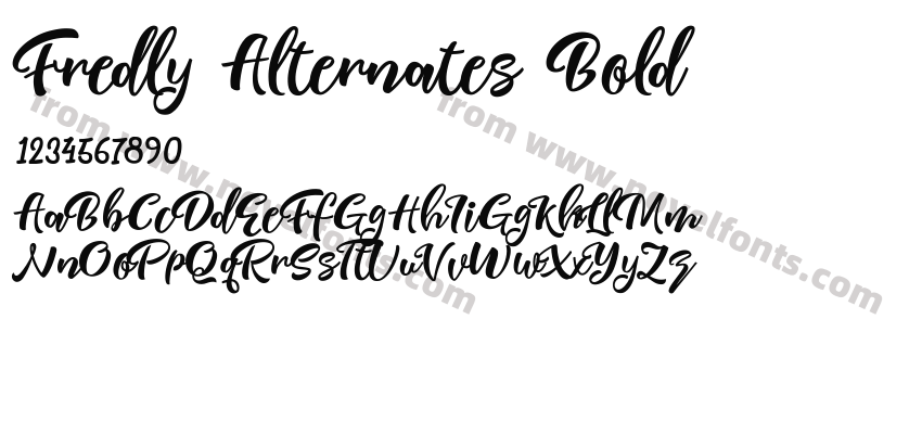 Fredly Alternates BoldPreview