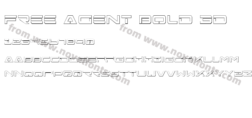 Free Agent Bold 3DPreview