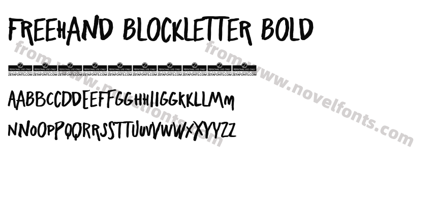 Freehand Blockletter BoldPreview