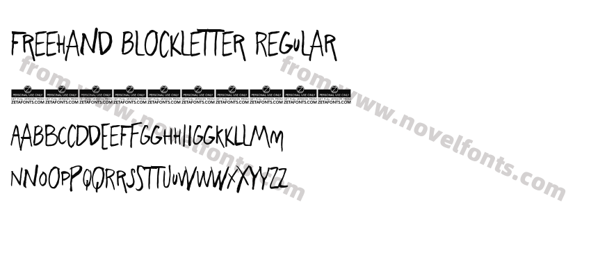 Freehand Blockletter RegularPreview