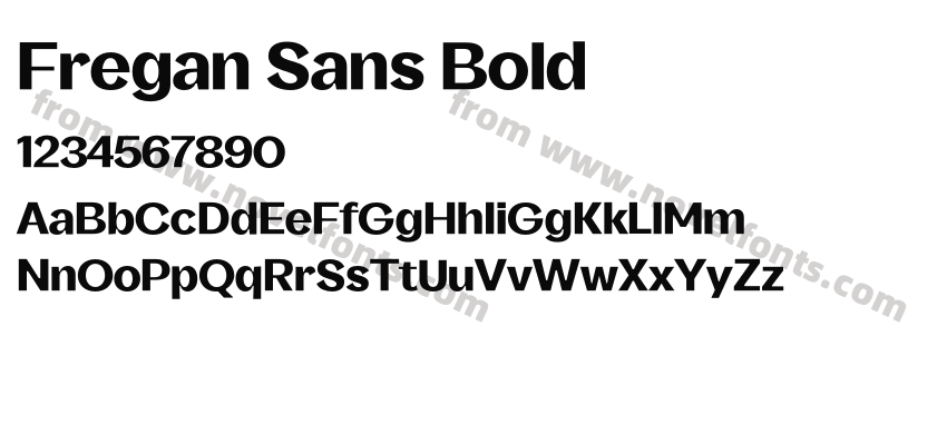 Fregan Sans BoldPreview