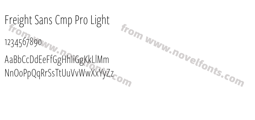 Freight Sans Cmp Pro LightPreview