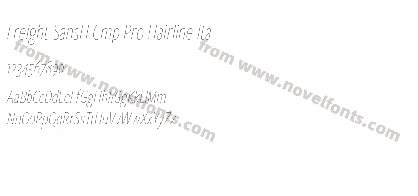 Freight SansH Cmp Pro Hairline ItaPreview
